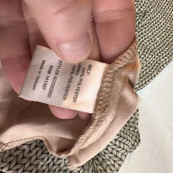 NWT ASTR Women's Chevron Print V Cut Out Back Maxi Dress Tan Large Boho Bohemian - Picture 13 of 16